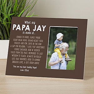 What Grandpas Are Made Of Personalized Picture Frame - 31368