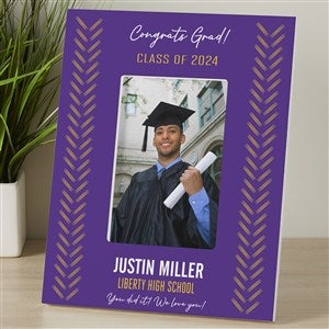 All About The Grad Personalized Frame- 4x6 Vertical Tabletop - 31370-TV
