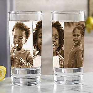 Photo Collage Personalized 15oz Tall Drinking Glass - 31393-T