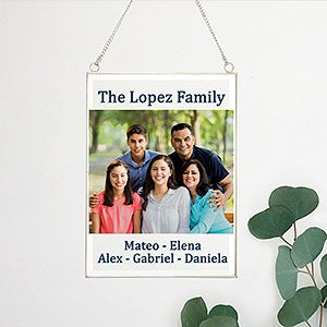 Write Your Own Personalized Photo Hanging Glass Wall Decor - 31408