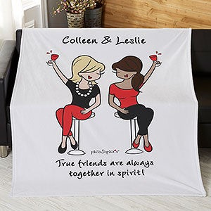 Best Friends philoSophies Personalized 50x60 Plush Fleece Blanket - 31447-F