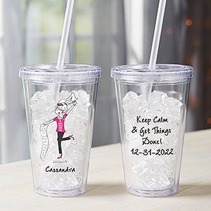 Busy Bride philoSophies® Personalized 17 oz. Acrylic Insulated Tumbler - 31452