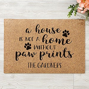 Pet Home Personalized 18x27 Synthetic Coir Doormat - 31460