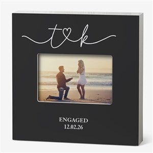 Drawn Together By Love Engagement Personalized Frame 4x6 Horizontal Box - 31491-BH