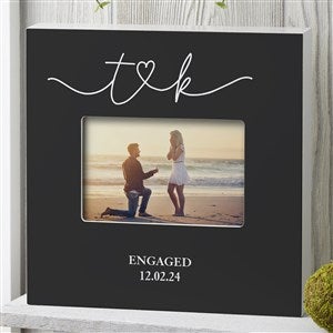 Drawn Together By Love Engagement Personalized Frame 4x6 Horizontal Box - 31491-BH