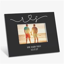 Drawn Together By Love Personalized Engagement Frame 4x6 Horizontal Tabletop - 31491-TH