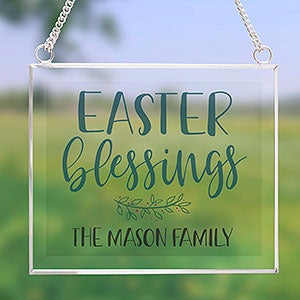 Easter Blessings Personalized Glass Suncatcher - 31512