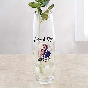 Photo Message for Wedding Personalized Printed Bud Vase - 31579