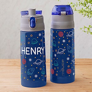 Outer Space Personalized 13oz Reduce Frostee Water Bottle - Blue - 31582-B