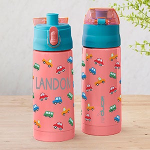 Cars Personalized 13oz Reduce Frostee Water Bottle - Coral - 31583-P