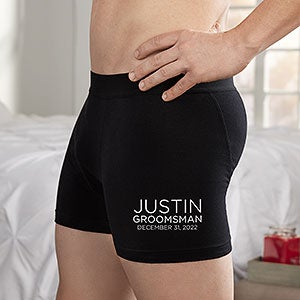 Groomsmen Personalized Boxer Briefs - 31600