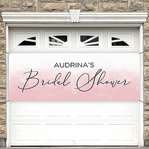 Watercolor Wedding Personalized Wedding Banner - 45x108 - 31602-L