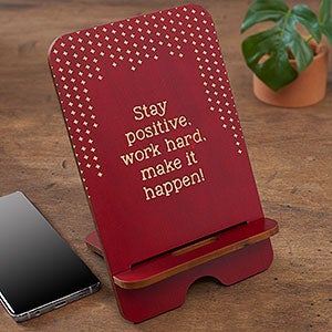 Create Your Own Personalized Wooden Phone Stand- Red Poplar - 31611-R