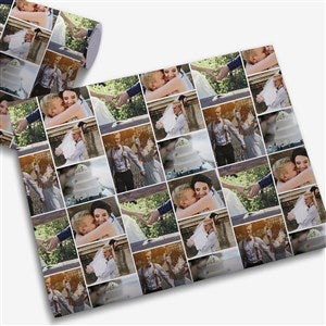 Wedding Photo Collage Personalized Photo Wrapping Paper Roll - 31617