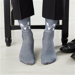 Lavish Groomsmen Wedding Personalized Adult Socks - 31619