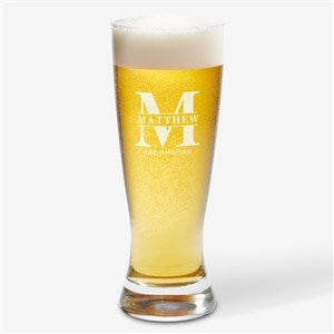 Lavish Groomsmen Wedding Engraved 23oz Pilsner Glass - 31620-P
