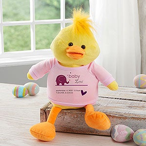 New Arrival Personalized Baby Plush Duck- Pink - 31629-P