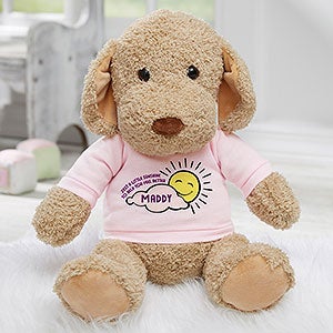 Get Well Personalized Plush Dog- Pink - 31630-P