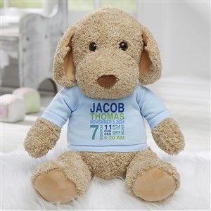 All About Baby Personalized Plush Dog- Blue - 31648-B