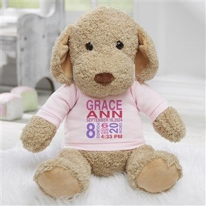 All About Baby Personalized Plush Dog- Pink - 31648-P
