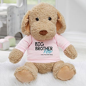 Personalized Plush Dog - Big Brother - Pink - 31691-P