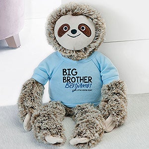 Personalized Plush Sloth - Big Brother - Blue - 31693-B