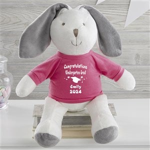 Congrats! Grad Personalized White Plush Bunny - 31727-W