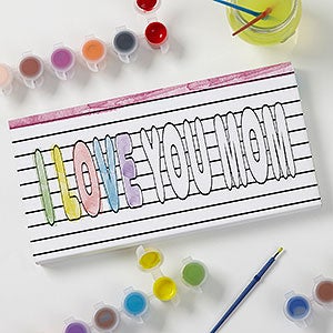 Paint It! DIY Personalized Coloring Canvas Print For Mom- 5½ x 11 - 31734