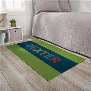 Boys Colorful Name Personalized 30x48 Kids Room Area Rug - 31736-S