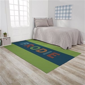 Boys Colorful Name Personalized 60x96 Kids Room Area Rug - 31736-O