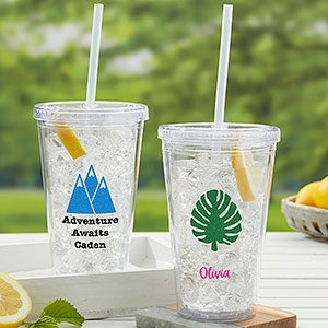 Choose your Icon Personalized 17 oz. Nature Acrylic Insulated Tumbler For Kids - 31758