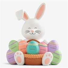 Personalized 3-D Resin Easter Bunny Shelf Sitter - 31783