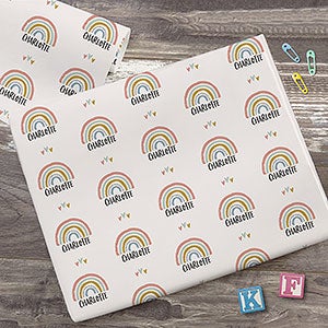 Boho Rainbow Personalized Baby Wrapping Paper Roll - 31797