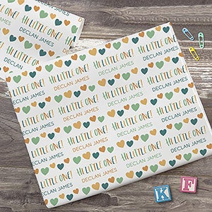 Hi Little One Personalized Baby Wrapping Paper Roll - 31798