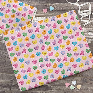 Conversation Hearts Personalized Wrapping Paper Roll - 31800