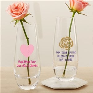 Choose Your Icon Personalized Printed Bud Vase For Mom - 31811