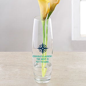 Choose Your Icon Personalized Printed Graduation Bud Vase - 31818