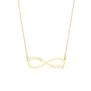Infinity Name Custom Gold Necklace - 2 Names - 31861D-2GD