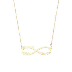 Infinity Name Custom Gold Necklace - 3 Names - 31861D-3GD