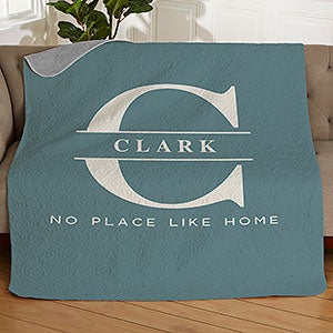 Lavish Last Name Personalized 50x60 Quilted Blanket - 31901-Q