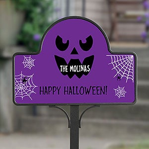 Jack-o-Lantern Personalized Magnetic Garden Sign - 31922