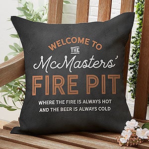 Welcome To... Personalized Outdoor Throw Pillow - 16”x 16” - 31931