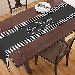 Spellbinding Stripes Personalized Table Runner - 16 x 96 - 31957