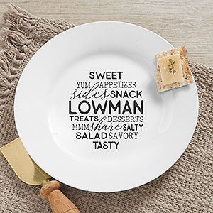 Kitchen Talk Personalized Appetizer Plate - 31993