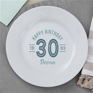 Modern Birthday Personalized Appetizer Plate - 31995