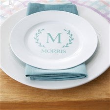 Laurel Initial Personalized Appetizer Plate - 31999
