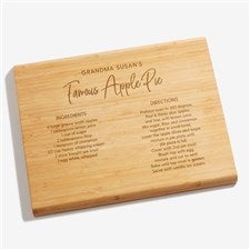 Favorite Family Recipe Personalized Bamboo Cutting Board- 10x14 - 32002