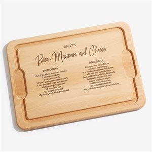 Favorite Family Recipe Personalized Hardwood Cutting Board - 12x17 - 32003