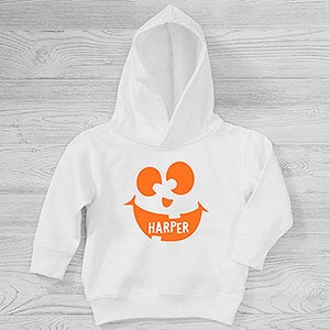 Jack-o-Lantern Personalized Halloween Toddler Hooded Sweatshirt - 32006-CTHS