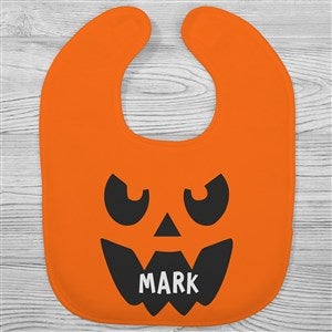 Jack o Lantern Personalized Halloween Baby Bib - 32008-B